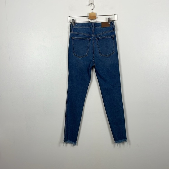 Madewell 10" High Rise Womens 28 Skinny Leg Button Fly Raw Hem 5 Pocket Jeans - Picture 6 of 11